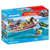 PLAYMOBIL 71464 Motoscafo e moto d'acqua - Action Hereos - Vigili del fuoco - Dai 4 anni in su