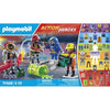 PLAYMOBIL 71468 Le mie figure: lavori rischiosi - con quattro personaggi del campo dei vigili del fuoco - Vigili del fuoco - Dai 5 anni in su