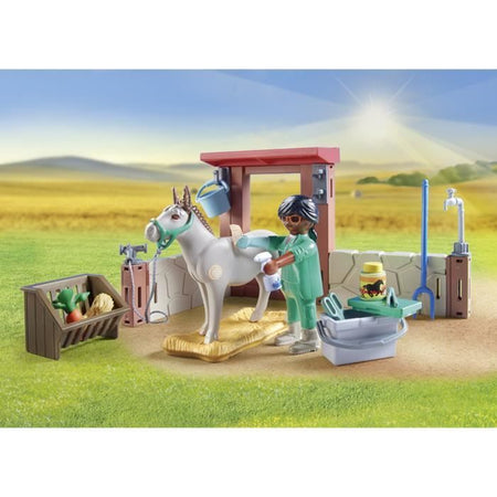 PLAYMOBIL 71471 Veterinario con animali da fattoria