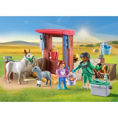 PLAYMOBIL 71471 Veterinario con animali da fattoria