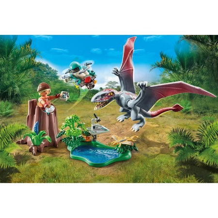 PLAYMOBIL 71525 Drone di osservazione con dimorfodonte