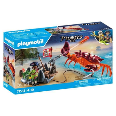 PLAYMOBIL 71532 Pirata e granchio gigante - I Pirati