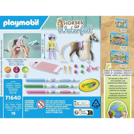 PLAYMOBIL - 71640 - Cavaliere dalla criniera colorata
