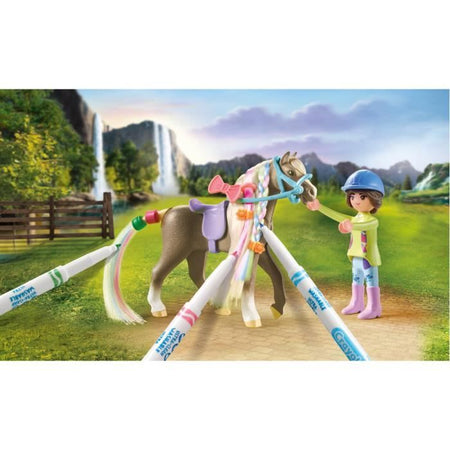 PLAYMOBIL - 71640 - Cavaliere dalla criniera colorata