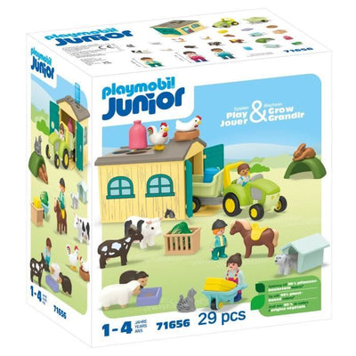 PLAYMOBIL JUNIOR - 71656 - Trattore agricolo e animali