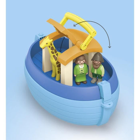 PLAYMOBIL 71681 Arca di Noè trasportabile - Junior - Include barca galleggiante - Da 1 anno in su