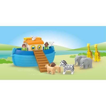 PLAYMOBIL 71681 Arca di Noè trasportabile - Junior - Include barca galleggiante - Da 1 anno in su