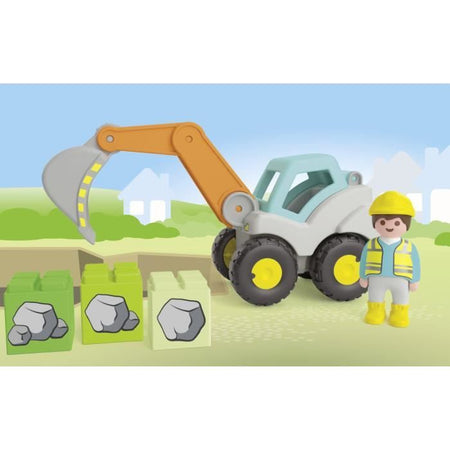 PLAYMOBIL Junior 71684 Escavatore, Per neonati, Da 12 mesi
