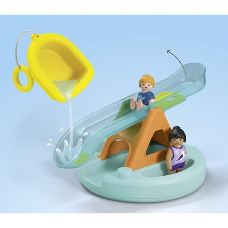 PLAYMOBIL Junior 71687 Isola con scivolo acquaticoInclude due personaggi, un polipo e accessori - Età 1 anno