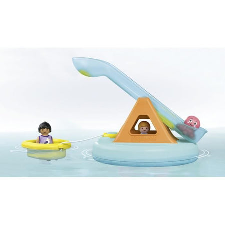 PLAYMOBIL Junior 71687 Isola con scivolo acquaticoInclude due personaggi, un polipo e accessori - Età 1 anno