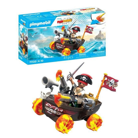Playmobil 71720 Kart della nave pirata, Funstars, 45 pezzi, dai 4 anni in su