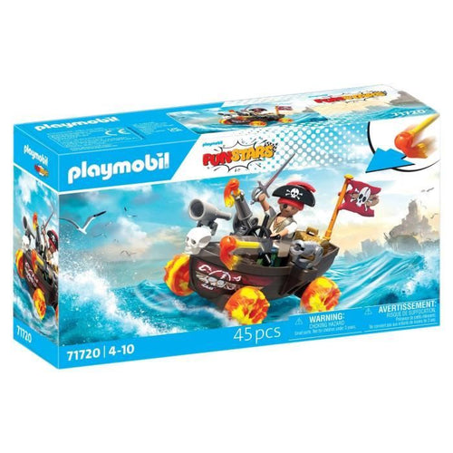 Playmobil 71720 Kart della nave pirata, Funstars, 45 pezzi, dai 4 anni in su