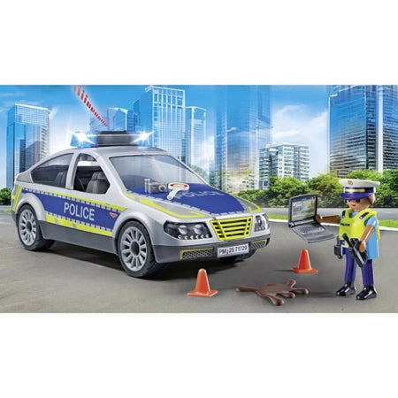PLAYMOBIL 71729 Auto della polizia con sirena e luce lampeggiante
