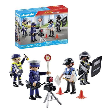 PLAYMOBIL 71730 Set professione di polizia: 4 agenti di polizia