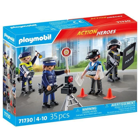 PLAYMOBIL 71730 Set professione di polizia: 4 agenti di polizia