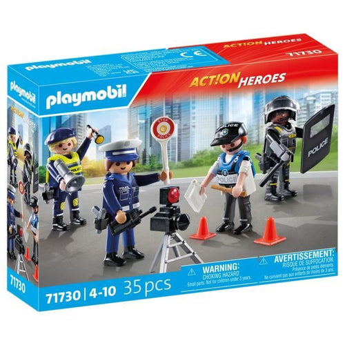 PLAYMOBIL 71730 Set professione di polizia: 4 agenti di polizia