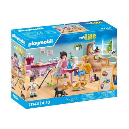 PLAYMOBIL 71744 Bar per gatti con 6 gatti e personaggi