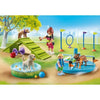 PLAYMOBIL 71745 Parco giochi per cani, Bambino ed educatore, La mia vita, 61 pezzi, dai 4 anni in su