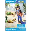 PLAYMOBIL 71748 Bambino con famiglia di tartarughe nel terrario, La mia vita, 20 pezzi, dai 4 anni in su