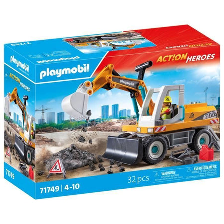PLAYMOBIL 71749 Escavatore meccanico e operaio