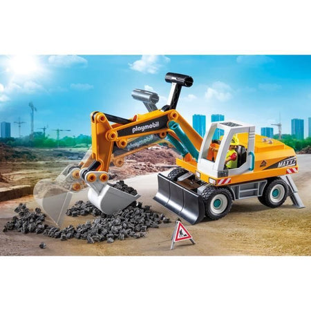 PLAYMOBIL 71749 Escavatore meccanico e operaio