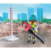 PLAYMOBIL 71751 Operai edili con rullo compressore e segnaletica, Eroi d'azione, Costruzione, 43 pezzi, dai 4 anni in su