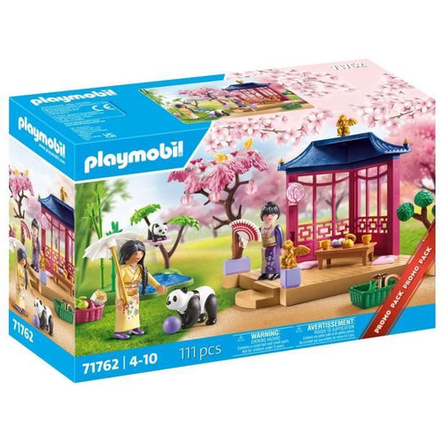 PLAYMOBIL 71762 Giardino asiatico con famiglia di panda
