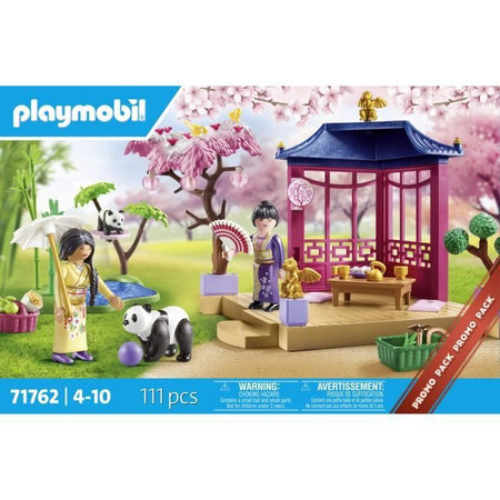 PLAYMOBIL 71762 Giardino asiatico con famiglia di panda