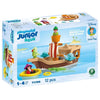 PLAYMOBIL Junior 71769 Peter Pan e la nave dei pirati, Disney, 12 pezzi, dai 12 mesi