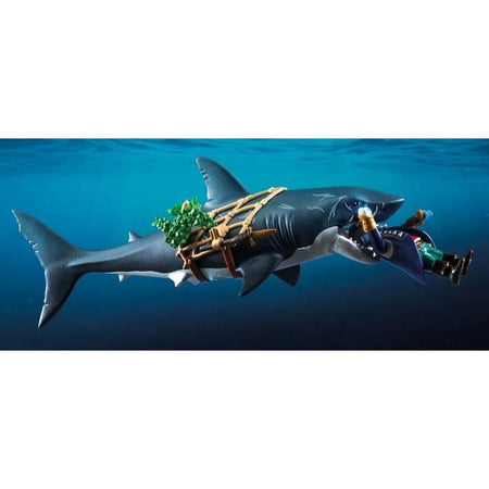 PLAYMOBIL 71793 Pirata e squalo con mascella articolata