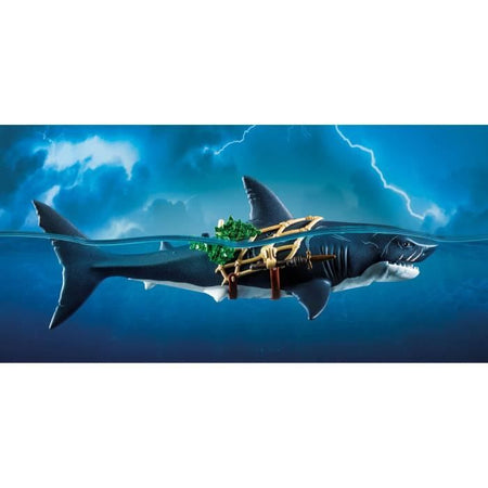 PLAYMOBIL 71793 Pirata e squalo con mascella articolata