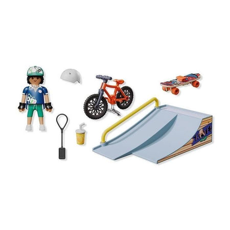 PLAYMOBIL 71798 Snowboarder con rampa scivolo