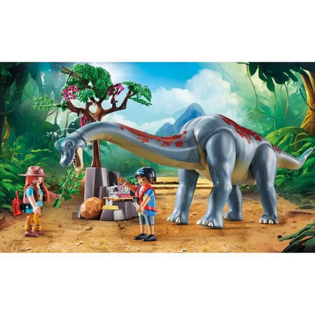 PLAYMOBIL 71819 Brachiosauro, Esploratori, Hovercraft