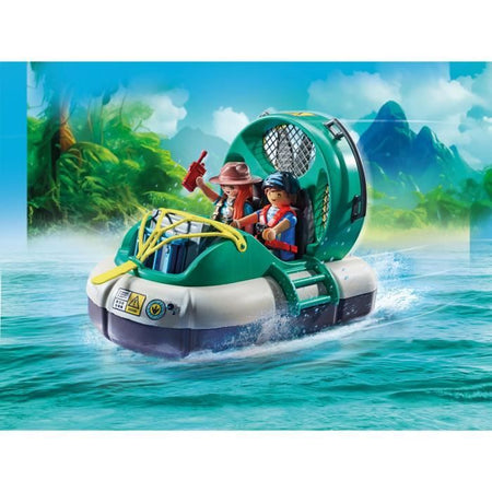 PLAYMOBIL 71819 Brachiosauro, Esploratori, Hovercraft