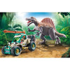 PLAYMOBIL 71820 Spinosaurus, Ricercatore e Veicolo con Gru Girevole, Dinosauri, 60 Pezzi, Dai 4 Anni in su