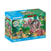 PLAYMOBIL 71821 Triceratopo con cucciolo ed esploratore, Dinos, 29 pezzi, dai 4 anni in su