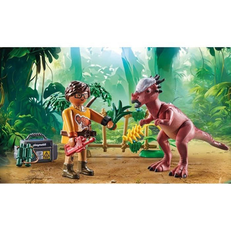 PLAYMOBIL 71822 Stygimoloch, Ricercatore e Accessori, Dinos, 37 pezzi, Età 4+