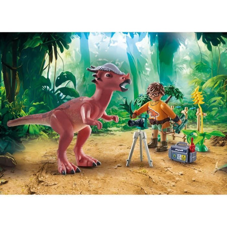 PLAYMOBIL 71822 Stygimoloch, Ricercatore e Accessori, Dinos, 37 pezzi, Età 4+