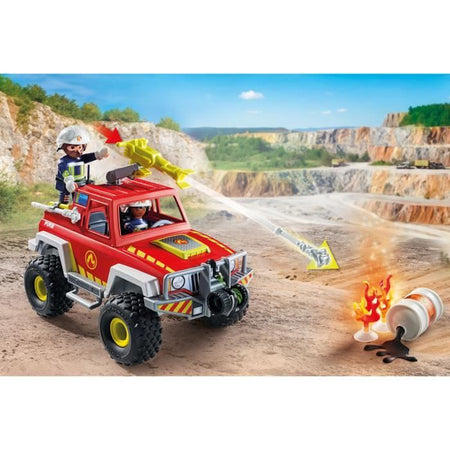 PLAYMOBIL 71824 Autopompa con bidone fiammeggiante