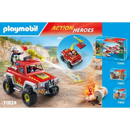 PLAYMOBIL 71824 Autopompa con bidone fiammeggiante