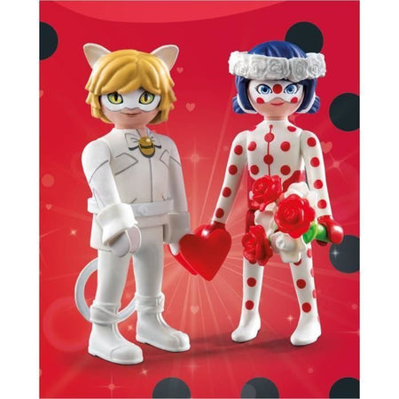 PLAYMOBIL 71865 Matrimonio di Ladybug e Chat Noir, Miraculous, 17 pezzi, dai 4 anni in su