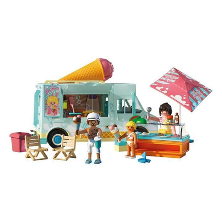 Playmobil 71904 Camion dei gelati e 3 personaggi, Vacanza al mare