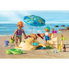 Playmobil 71906 Famiglia che gioca nella sabbia in spiaggia, vacanze al mare