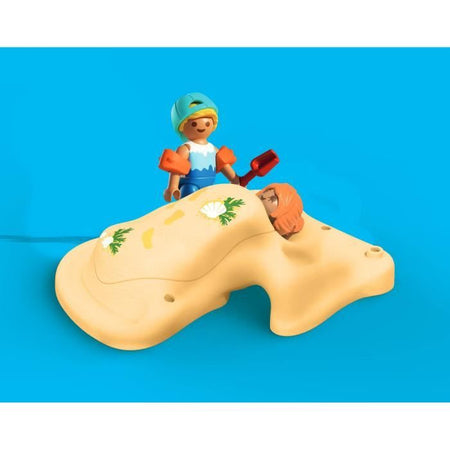 Playmobil 71906 Famiglia che gioca nella sabbia in spiaggia, vacanze al mare