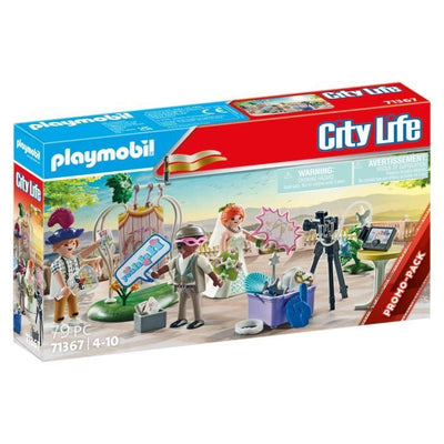 PLAYMOBIL - Vita di città - Sposi e macchina fotografica - All'aperto - Bianco - 4 anni