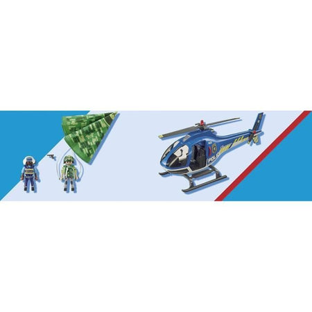 PLAYMOBIL - 70569 - Elicottero della polizia e paracadutista