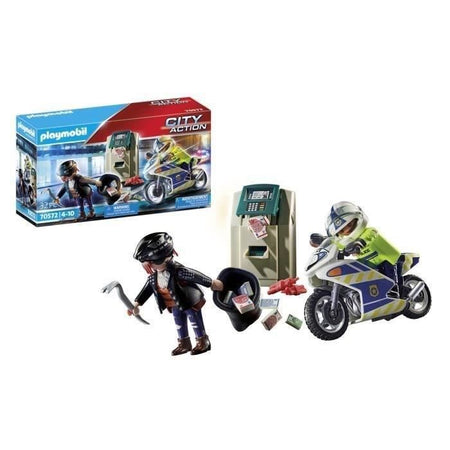 PLAYMOBIL - 70572 - Poliziotto con motocicletta e ladro