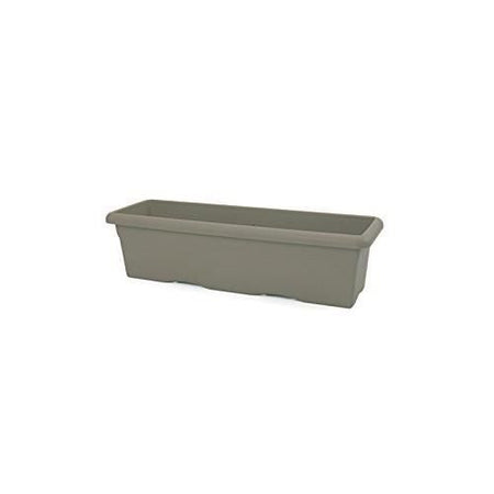 PLASTIKEN Fioriera rettangolare - 60 X 33 cm - Tortora