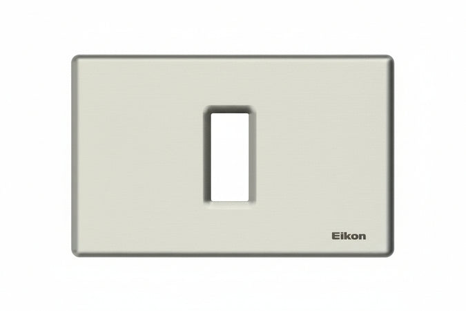 Placca 1F Scat Rett Alluminio 08635 Vimar