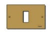 Placca 1F X Scat Rett Bronzo 08535.Br Vimar Concor
